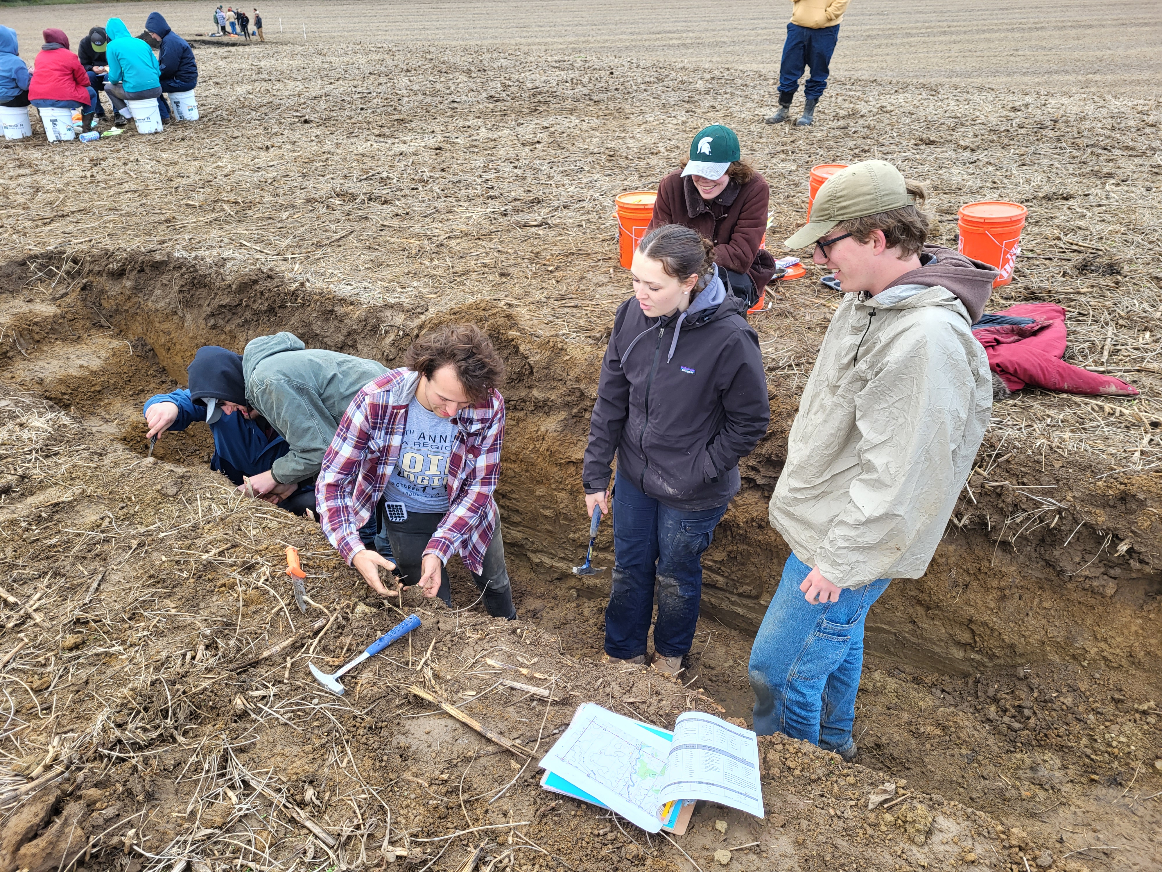 Group judging - Soil temp members participate